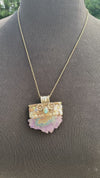 Amethyst & Labradorite in Tibetan Silverwork