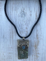 Labradorite in Tibetan Silverwork Necklace