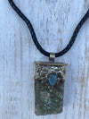 Labradorite in Tibetan Silverwork Necklace