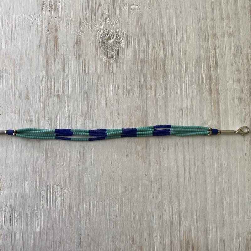 Lapis and Turquoise Anklet