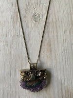 Amethyst & Labradorite in Tibetan Silverwork