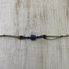 Lapis, Onyx, and Turquoise Anklet