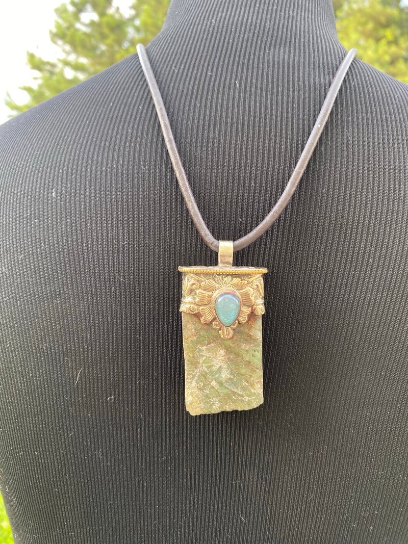 Labradorite in Tibetan Silverwork